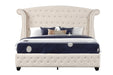 Galaxy Home Sophia Queen Bed in Cream image