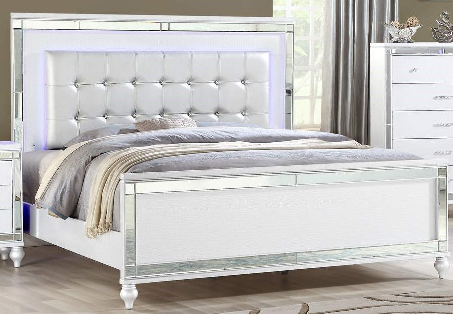 Galaxy Home Sterling Queen Bed in White