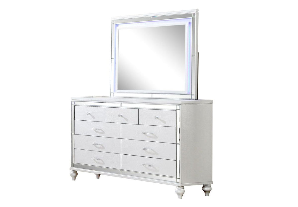 Galaxy Home Sterling Mirror in White