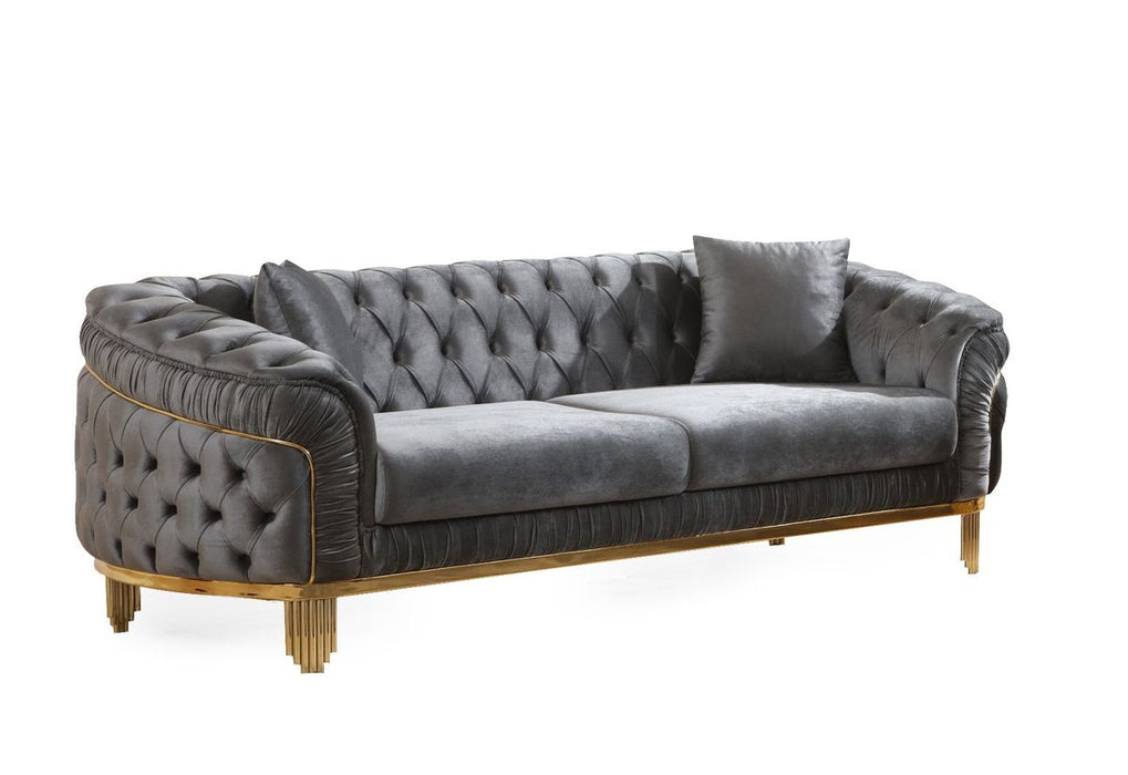 Galaxy Home Vanessa Sofa in Gray
